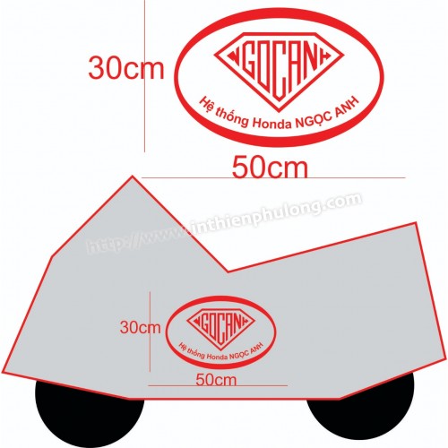 Áo trùm xe nhựa PVC